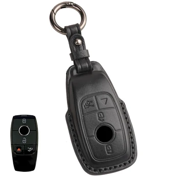 Автомобильный брелок с 4 кнопками, брелок для ключей, защитный чехол, держатель для оформления интерьера Mercedes Benz A C G S E Class 2017 2018