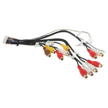 Автомобильный разъем жгута проводов аудио-видео RCA для SPioneerF90BT, 24-контактный