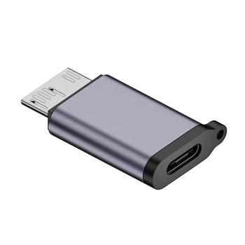 Адаптер для Передачи данных USB-A / Type-C в Micro B мощностью 7,5 Вт Портативный Преобразователь USB3.1 Gen2 10 Гбит/с для Кабеля Жесткого диска Мобильного телефона