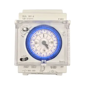 Аналоговый механический таймер 110 В-220 В 24 часа в сутки Программируемое реле времени установки на 15 минут SUL181D Hot