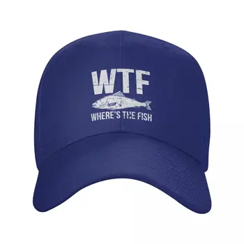 Бейсбольная кепка Where's The Fish, солнцезащитная кепка, новинка в шляпе, мужская кепка с тепловым козырьком, женская кепка.
