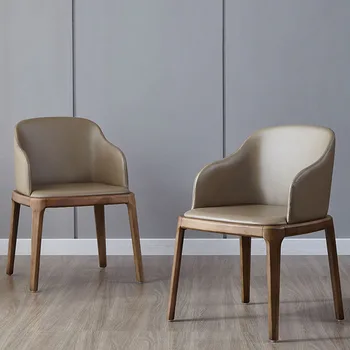 Белые обеденные стулья в скандинавском стиле, Современные деревенские Эргономичные кресла для гостиной, которые можно протирать, Модная мебель для дома Lazy Sillas Para Sala De Estar