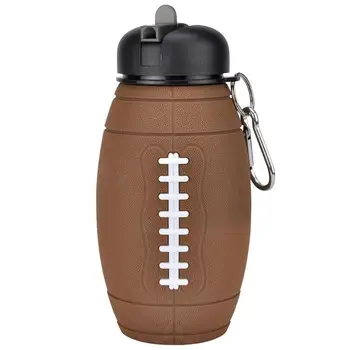 Бутылка для воды, складной портативный стаканчик для питья футбольной формы, герметичные спортивные бутылки для внутреннего и наружного использования