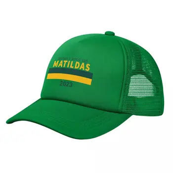 Взрослая Женская Футбольная Команда Matildas 2023 Австралийские Шляпы Дальнобойщиков Модные Сетчатые Бейсболки Snapback Caps Регулируемая Гоночная Кепка