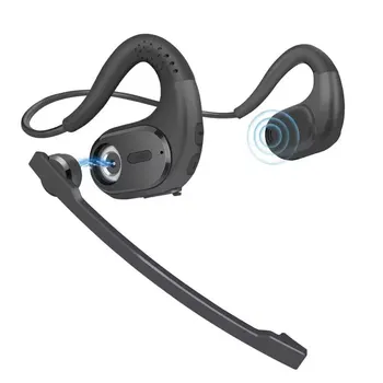Воздухопроводящая гарнитура Bluetooth Модернизированный беспроводной шлем G9 с открытыми ушами, головные телефоны со съемным микрофоном, штанга для многоточечного подключения ПК