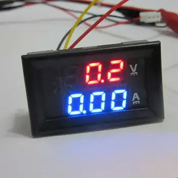Вольтметр постоянного тока 0-100 В, Индикаторное оборудование, светодиодный Цифровой измеритель напряжения, Тестирующее устройство, устройство обнаружения принадлежности к цепи, красный