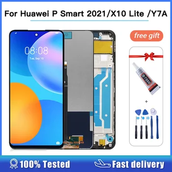 Высокое Качество Для Huawei P Smart 2021 PPA-LX2 ЖК-дисплей С Сенсорным Экраном и Цифровым Преобразователем В Сборе Для Huawei X10 Lite DNN-LX9 Y7A LCD