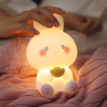 Декоративная лампа Перезаряжаемый светильник для сна в спальне с регулируемой яркостью, настольная декоративная лампа, детский ночник для подарка детям