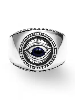 Европейская и американская мода Демонический глаз Модное хип-хоп кольцо Готический Панк Глаз Кольцо на указательный палец для мужчин Ювелирные изделия Подарки Оптом