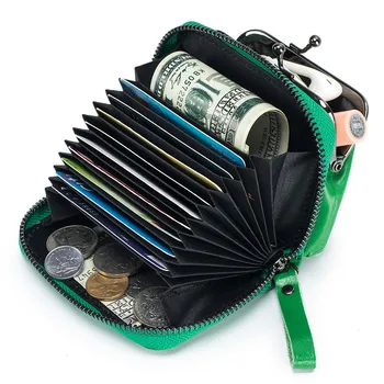 Женская сумочка, мини-кошельки, твердый держатель для нескольких карт, Женский Простой Кожаный женский кошелек, Короткие кошельки для монет, Тонкий Маленький кошелек