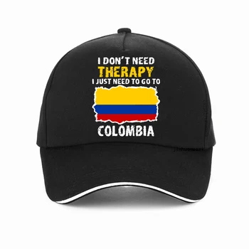 Забавная шляпа с изображением флага Колумбии, Хлопковая Регулируемая бейсболка, Летний стиль, мужские и женские бейсболки для гольфа