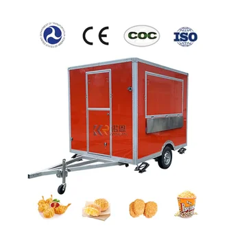 Заводской небольшой продовольственный трейлер, США, уличный фургон для перевозки еды с прицепом для перевозки еды с полностью оборудованной кухней
