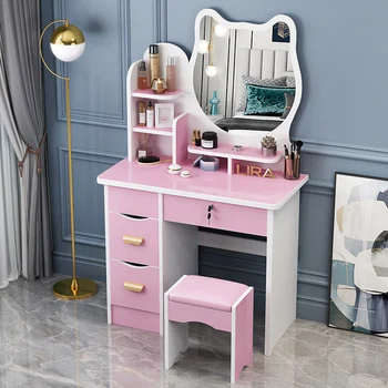 Зеркала, Туалетный столик, игрушки для макияжа, Girlsvanity, Классический туалетный столик, комод в скандинавском стиле, Вещи, мебель для спальни