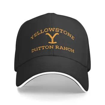 Изготовленная на заказ Бейсболка Yellowstone Dutton Ranch, Мужская И Женская Регулируемая Шляпа для папы, Спортивная