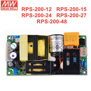 Источник питания с коммутацией переменного тока в постоянный типа печатной платы MEAN WELL серии RPS-200 RPS-200-12 RPS-200-15 RPS-200-24 RPS-200-27 RPS-200-48