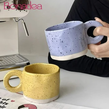 Керамическая чашка Kawaii, Кофейные кружки в Корейском стиле, Чашка для молока, Креативные Милые Керамические Кофейные кружки С ручкой, Аксессуары для напитков