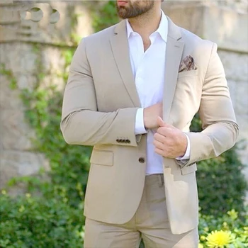 Классический мужской костюм 2023 Slim Fit, деловой костюм для мужчин, сшитый на заказ, повседневная мужская одежда (блейзер + брюки)