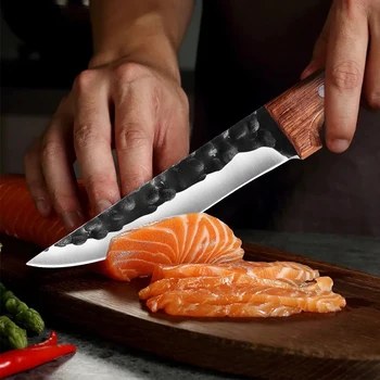 Кованый Обвалочный нож из нержавеющей стали, Мясницкий нож, нож для разделки мяса, Нож для филе рыбы, Профессиональный нож шеф-повара, Инструменты для приготовления пищи