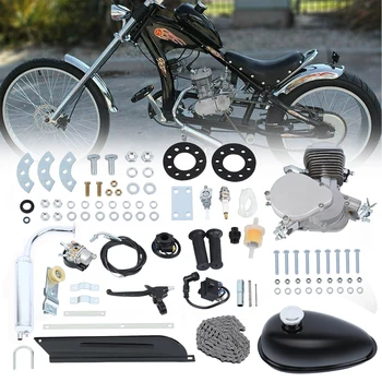 Комплект велосипедного двигателя 80cc/50cc 2-тактный комплект для преобразования газа в комплект для самостоятельного обновления модифицированного велосипеда 26 