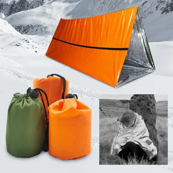 Комплект водонепроницаемого снаряжения для оказания первой помощи, Палатка, одеяло для сна, Спасательная палатка, Спасательная термосумка, трубка для укрытия