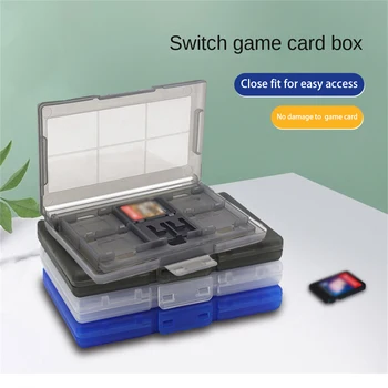 Коробка для хранения игровых карт Mini Switch Прозрачный ABS Водонепроницаемый чехол-держатель SD-карты для переключателя OLED/Распределительной коробки