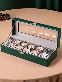 Коробка для хранения старинных механических часов из высококачественной кожи