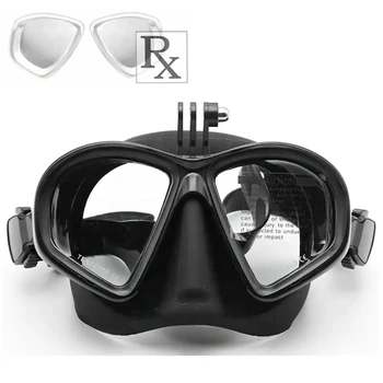 Корректирующая маска для подводного плавания небольшого объема, очки для близорукости, маска для плавания при близорукости по индивидуальному заказу для Gopro