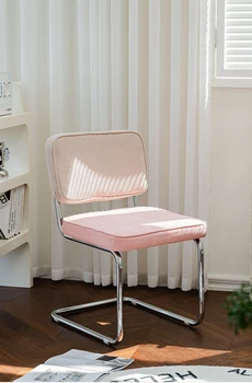 Косметический стул со спинкой маленький обеденный стул домашний простой письменный стул для магазина чая с молоком стул для отдыха