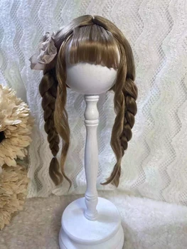 Кукольные парики для Blythe Qbaby из мохера с волнистыми рулонами длиной 9-10 дюймов