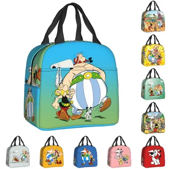 Ланч-бокс Asterix и Obelix Приключенческая манга Getafix Dogmatix Cooler Термоизолированная сумка для ланча для женщин, детские пакеты для еды