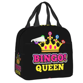 Ланч-бокс Bingo Queen Для женщин, водонепроницаемый термоохладитель, сумка для ланча с изоляцией для еды, Сменные сумки для пикника в офисе, Сменные сумки для пикника