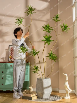 Лилия, искусственное комнатное растение, гостиная, искусственные деревья, бонсай, Бионическое зеленое растение, украшение ландшафта