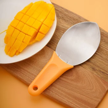 Ложка для фруктов, Инструмент для измельчения манго, Многофункциональный Нож для резки арбуза, Нож для нарезки кубиками Авокадо, Совок, Гаджеты для домашней кухни