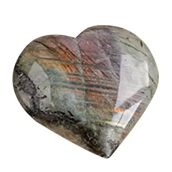 Лунный камень в форме сердца, портативный Привлекательный подарок, натуральный кристалл, Лунный камень, Многоцелевой кристалл для изготовления украшений, медитации