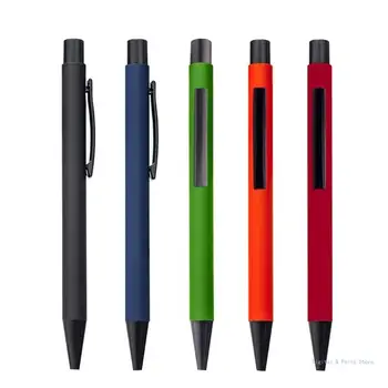 Металлическая шариковая ручка M17F 10x 1,0 мм, черные / синие ручки для письма, выдвижные шариковые ручки