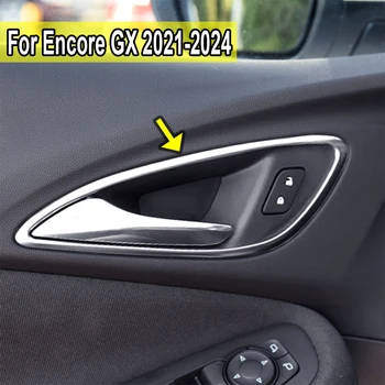 Металлические Хромированные Внутренние дверные ручки, Ободок, молдинги для Buick Encore GX 2021-2024 годов выпуска