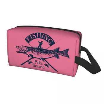 Милая дорожная сумка для туалетных принадлежностей для рыбалки, женская сумка для макияжа, Органайзер для косметики, набор для хранения косметики