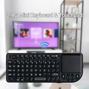 Мини-беспроводная клавиатура с подсветкой 2,4 ГГц, Air Mouse, клавиатуры с ТачпаДом для Android TV Box/ПК/ноутбука