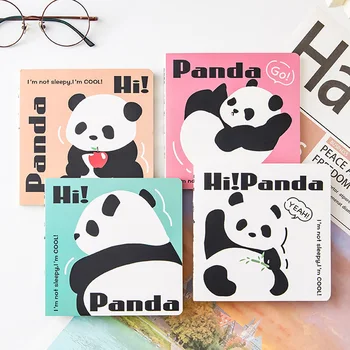 Мини-милый журнал Kawaii Panda, Дневник, блокнот, Канцелярские принадлежности для детей, Школьные Канцелярские принадлежности, Бумажные блокноты с мультяшными животными, подарок