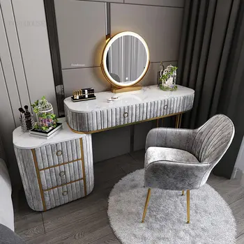 Минималистичные современные комоды для дома, Скандинавская мебель для спальни, креативный туалетный столик, светильник, роскошный шкафчик с зеркалом, комод