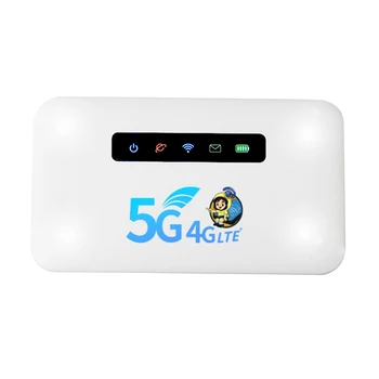 Мобильная точка доступа Wi-Fi Портативный беспроводной маршрутизатор 4G CAT4 150 Мбит/с Аккумулятор емкостью 2600 мАч со слотом для SIM-карты для путешествий на открытом воздухе