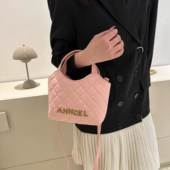 Модная женская сумка через плечо с ромбовидными цепочками, сумка-мешок, женская дизайнерская роскошная сумка через плечо, женская сумка из искусственной кожи