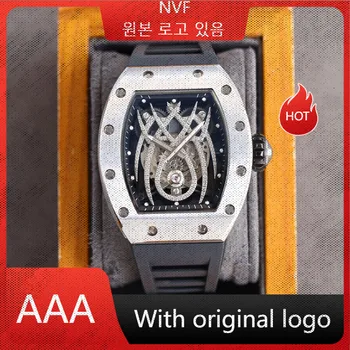 Мужские часы NVF 904l Автоматические механические часы из нержавеющей стали 41 мм-RM
