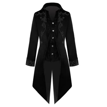 Мужской тренч, весенне-осеннее новое модное повседневное пальто большого размера средней длины с винтажным принтом