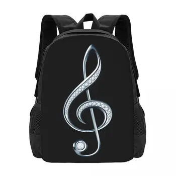 Музыкальная нота Пианино Простой Стильный Студенческий Школьный рюкзак Водонепроницаемый Большой емкости Повседневный Рюкзак Для путешествий Рюкзак для ноутбука