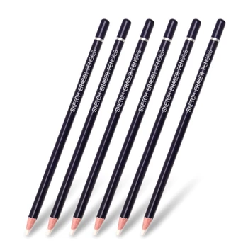 Набор из 6 белых карандашей-ластиков Prmeium, набор для рисования карандашей Цветные Карандаши