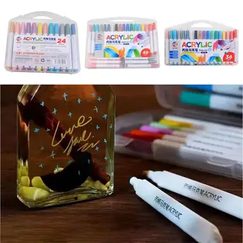 Набор маркеров, Цветные ручки для рисования для детей, Водонепроницаемые, Гладкие, Яркие, безопасные, для детей, набор раскрашивающих маркеров для керамики, холста, камня, стекла