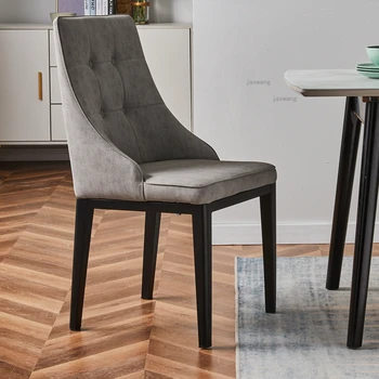 Набор мягких обеденных стульев для современного дома, спинка для отдыха в скандинавском стиле, обеденный стул для переговоров в ресторане, Роскошное кресло, мебель для спальни