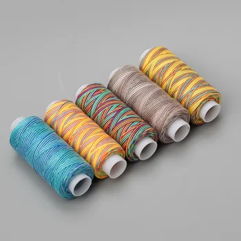 Набор швейных ниток из полиэстера длиной 300 м Прочные разноцветные нитки для швейных ниток для ручных машин