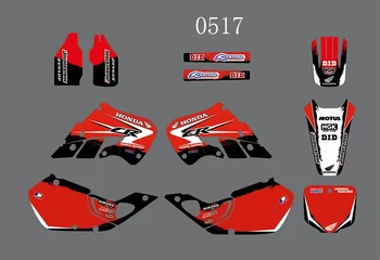 Наборы графических наклеек для HONDA CR125 98-99 1998 1999 CR250 97-99 1997 MOTO MX Motocross Dirt Pit Bike Parts GEICO STYLE